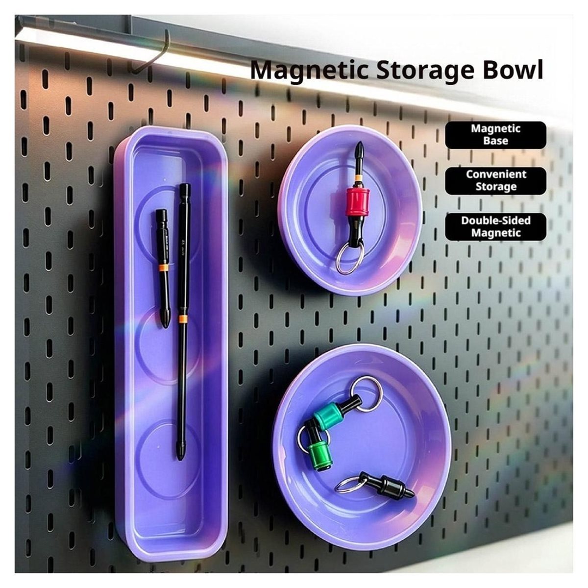 Workshop Tools Store - Magnetische onderdelentrayset Magnetische kom Schroefbit Moerhouder