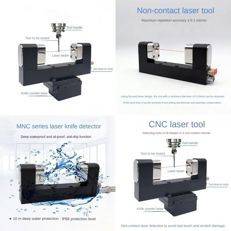 Workshop Tools And Equipment - Compensatiegereedschapsetter voor freesmachines, contactloze CNC-machinegereedschapsetter met
