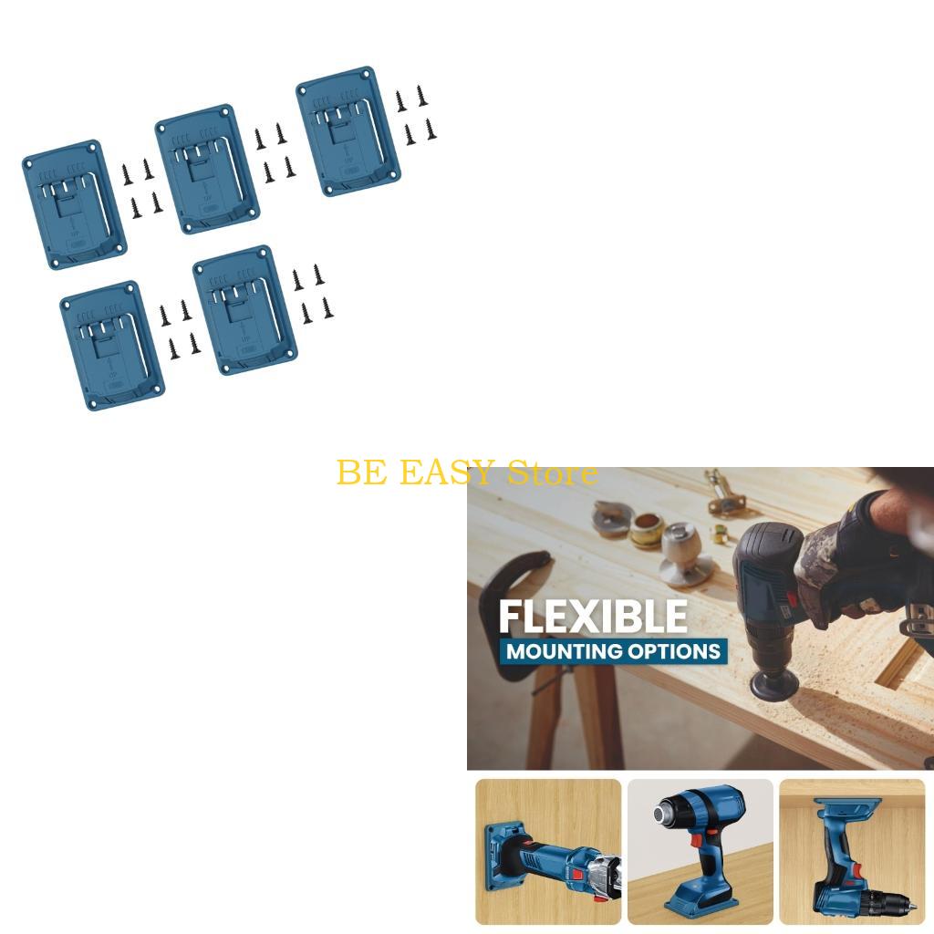 Workshop Tools Organizing - E28F 5 stuks 18V gereedschapshouder wandmontagebeugel