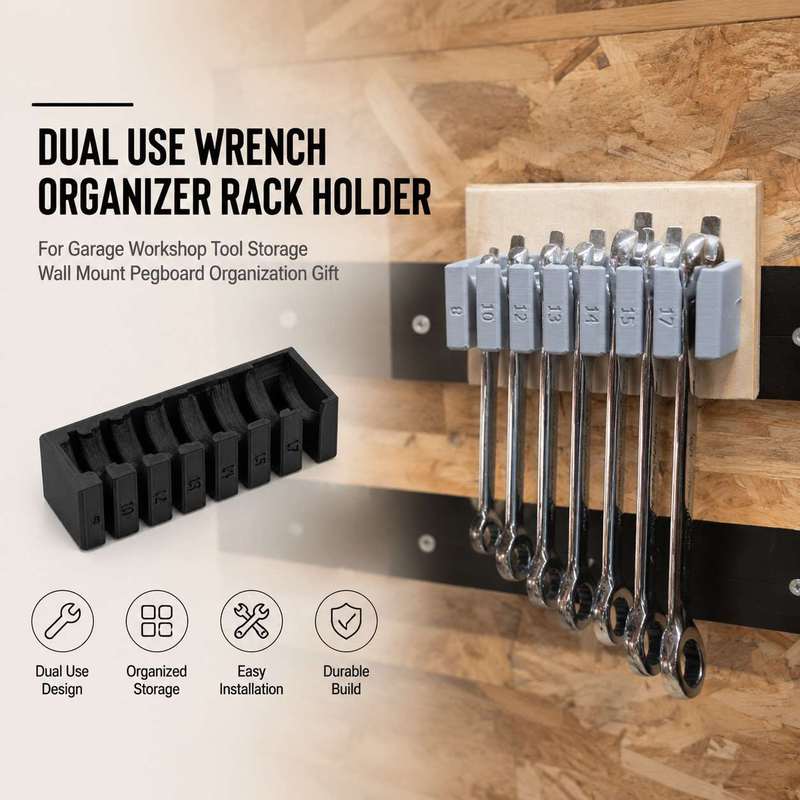 Workshop Tools Organizing - Wandmontage sleutelorganizer rekhouder voor garage werkplaats
