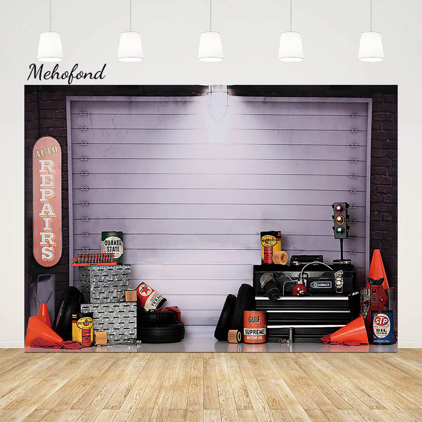 Mehofond Auto Repareert Garage - Workshop Tools Background recensie en prijs