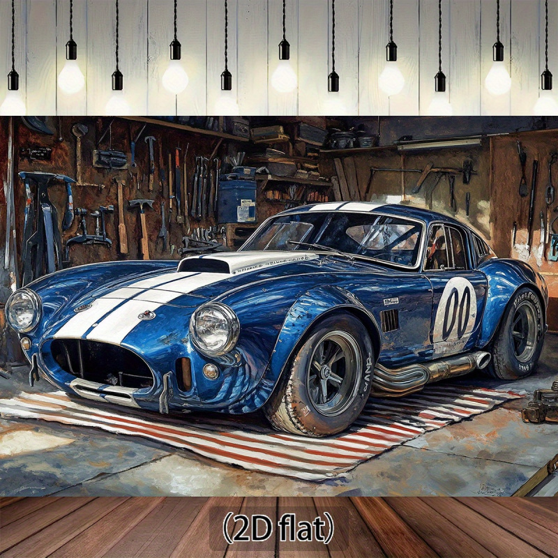 1 Vintage Racing Garage Achter - Workshop Tools Background recensie en prijs