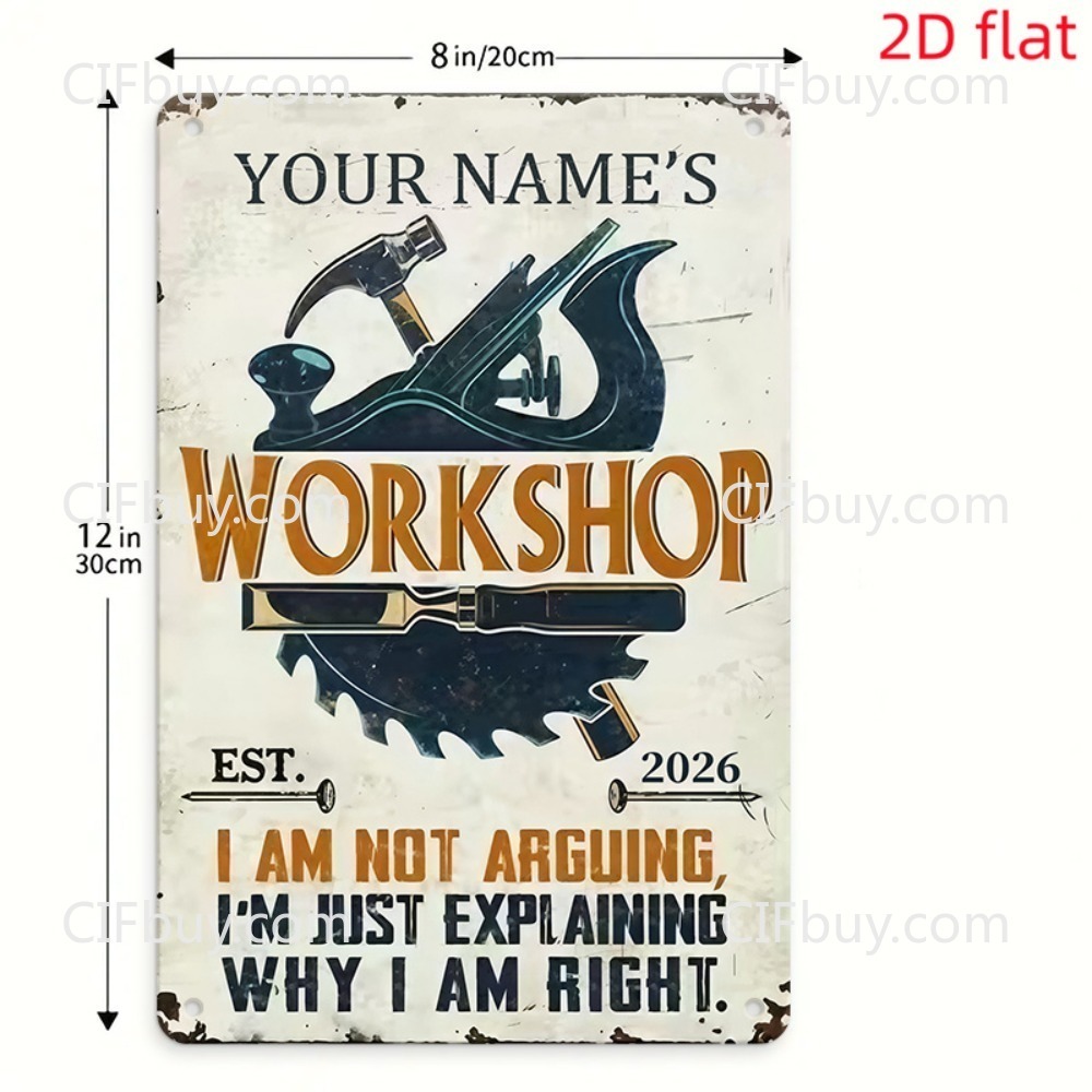 2D Platte Op Maat Gemaakte Naa - Workshop Tools And Names recensie en prijs